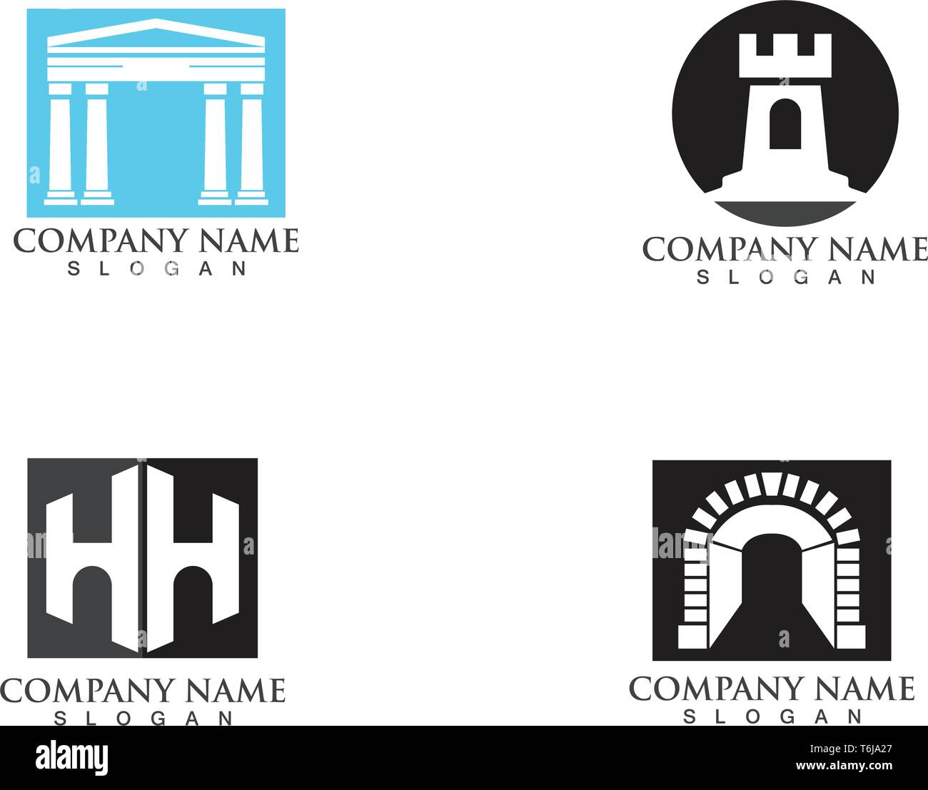fortress logo and symbols black vector Stock Vector Image & Art - Alamy