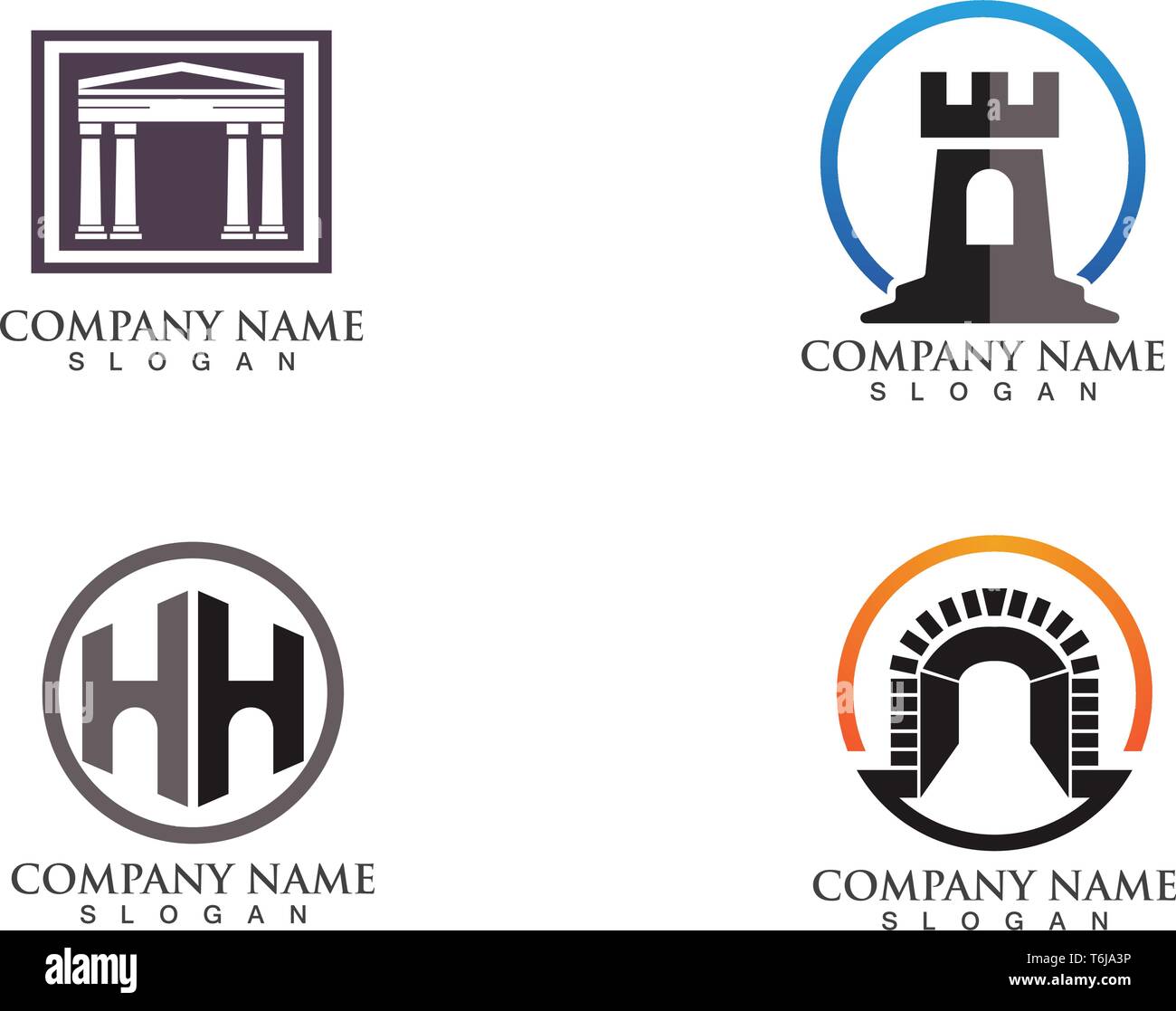 fortress logo and symbols black vector Stock Vector Image & Art - Alamy