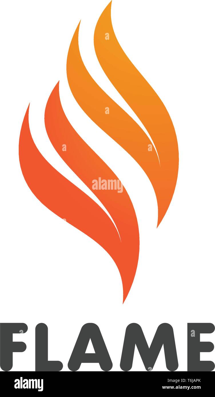 Fire flame Template vector icon Oil, gas and energy logo concept Stock ...