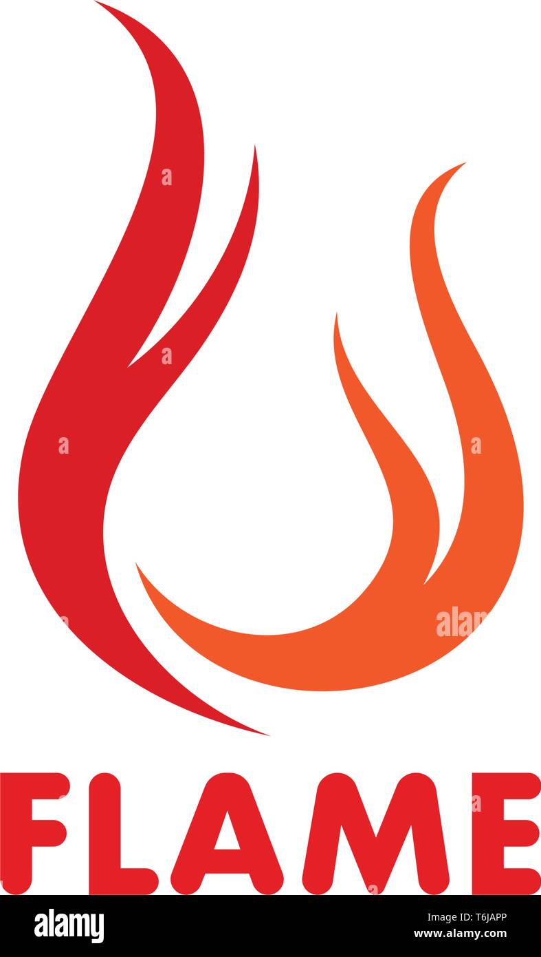 Fire flame Template vector icon Oil, gas and energy logo concept Stock ...