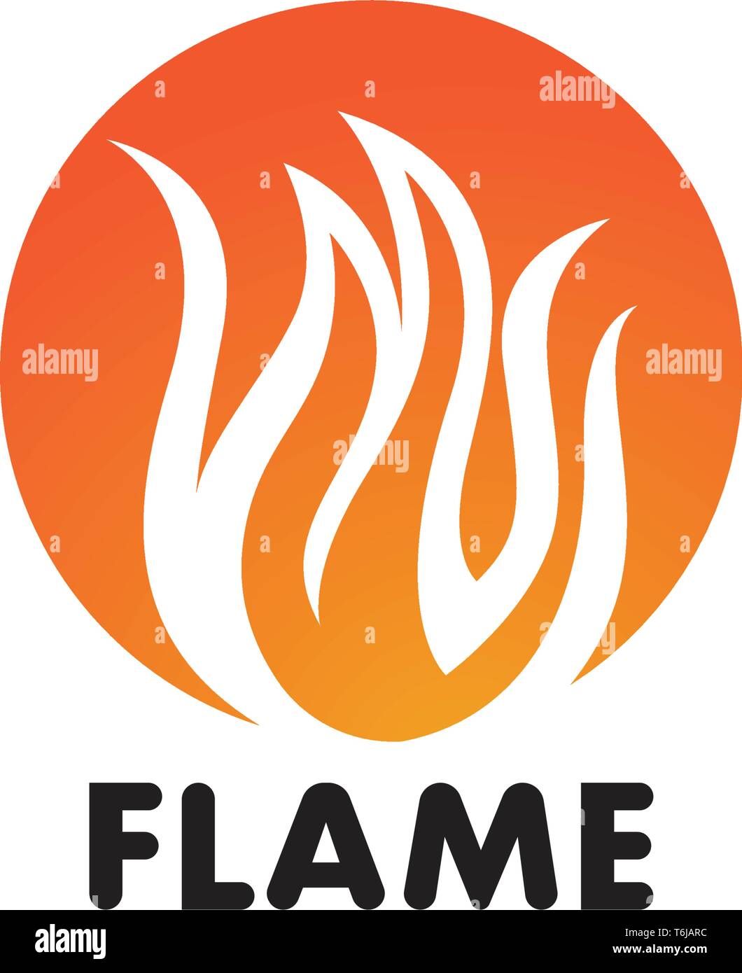 Fire flame Template vector icon Oil, gas and energy logo concept Stock ...