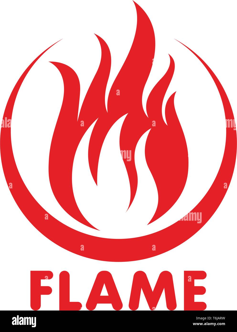 Fire flame Template vector icon Oil, gas and energy logo concept Stock ...