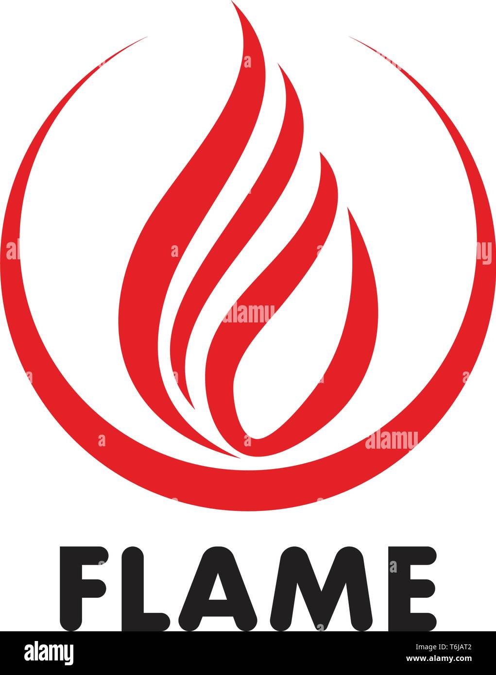 Fire flame Template vector icon Oil, gas and energy logo concept Stock ...