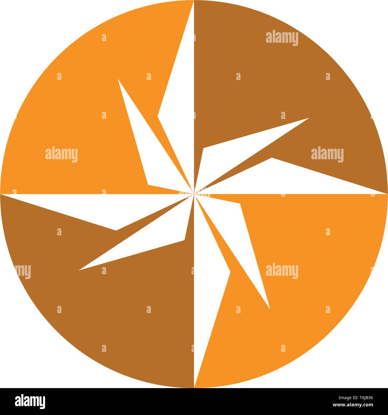 Compass logo template icon vector image Stock Vector Image & Art Alamy