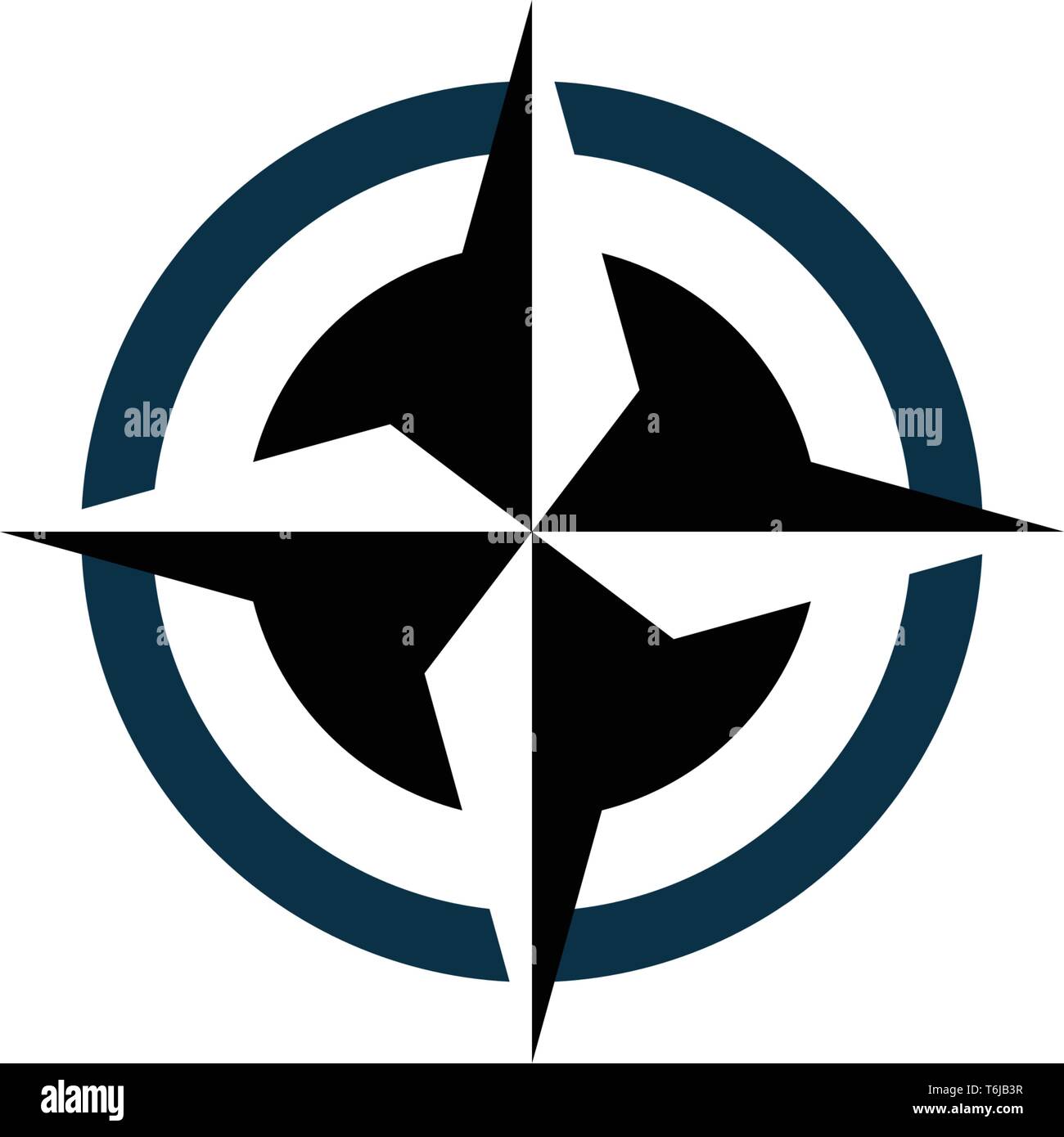 Compass logo template icon vector image Stock Vector Image & Art - Alamy