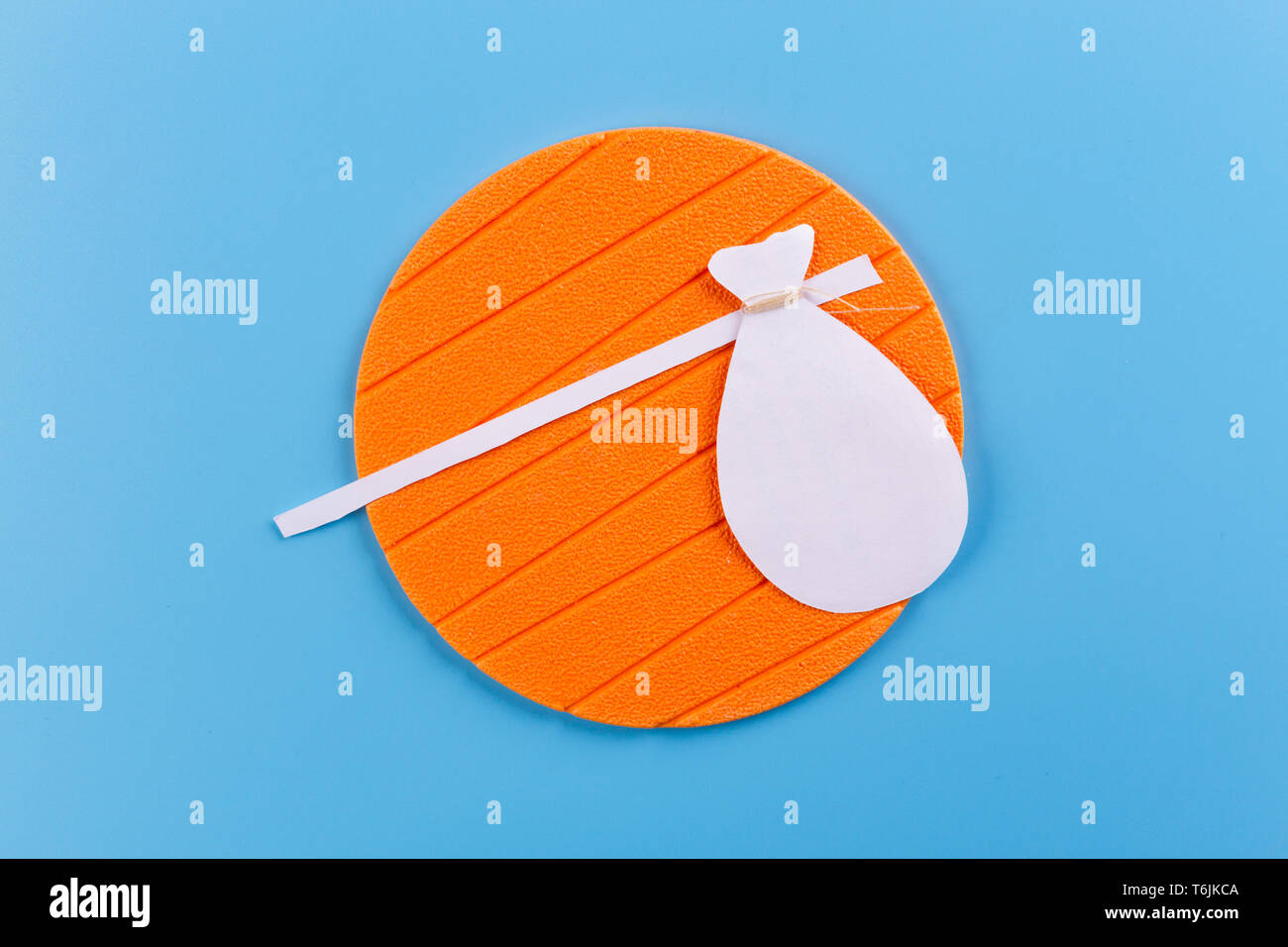 bag on a stick. travel homeless concept image Stock Photo Alamy