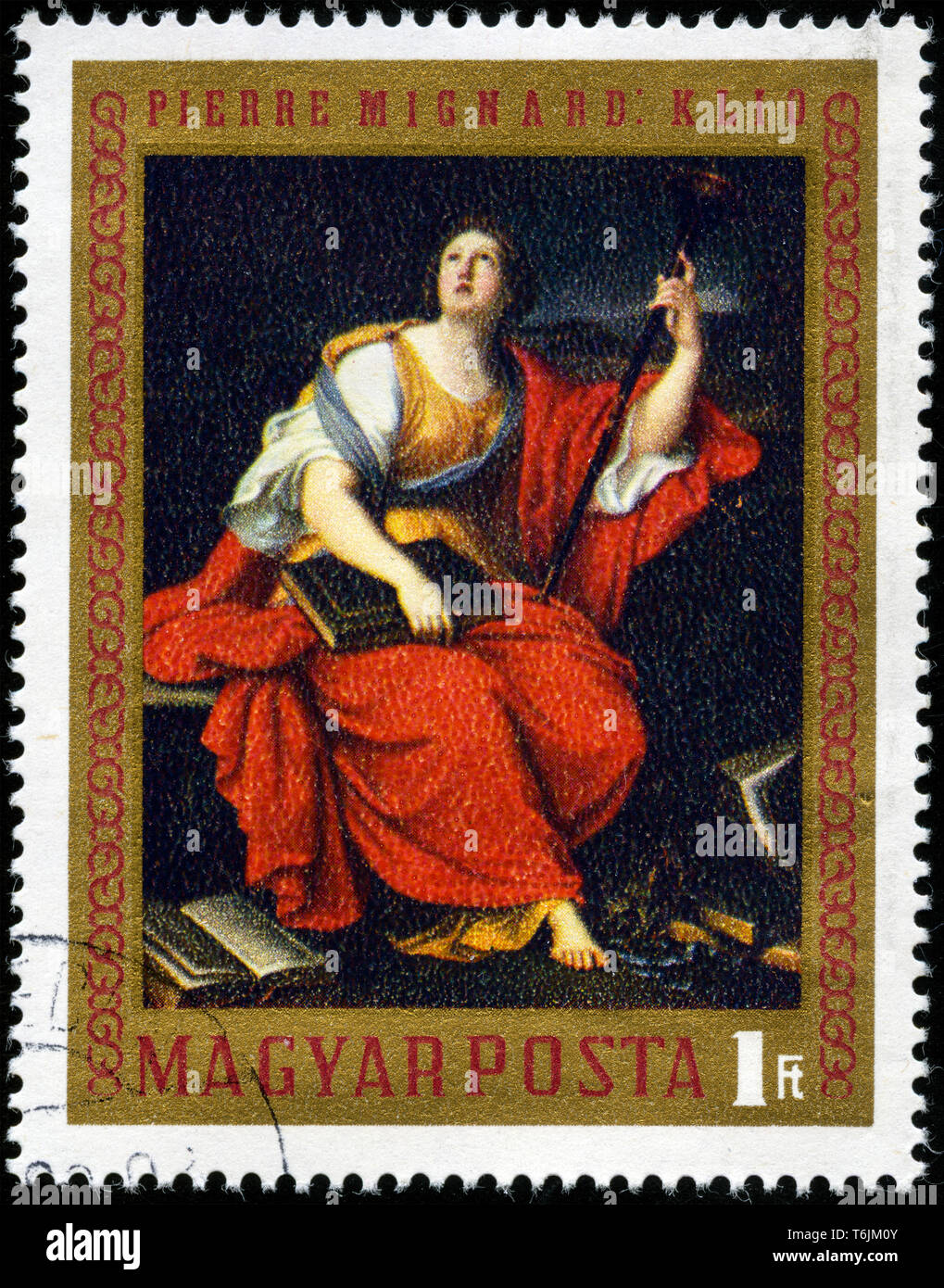 Postage stamp from Hungary in the Paintings from the Museum of Fine Arts series issued in 1970 Stock Photo