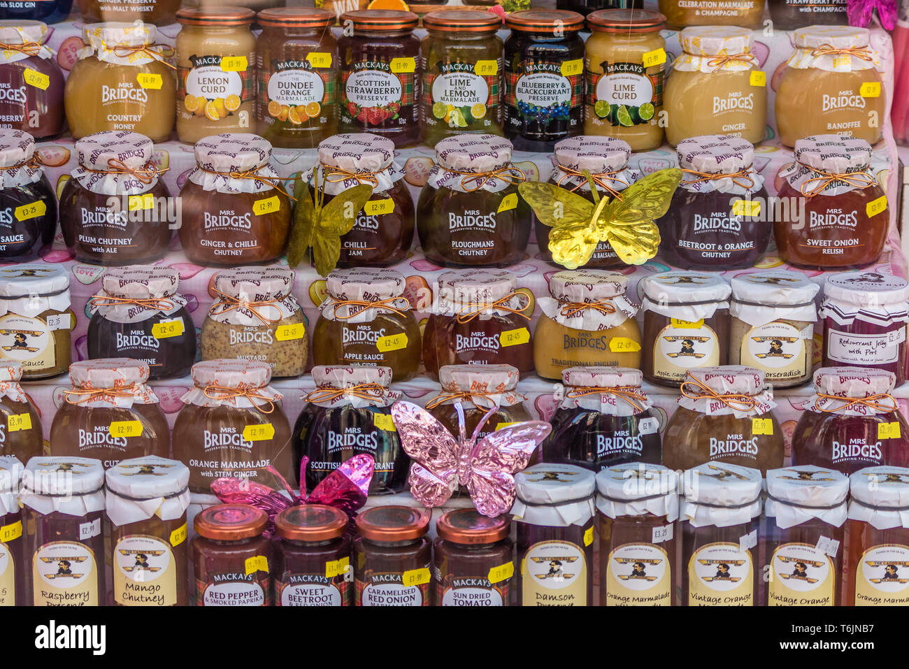 Jam jars display market hires stock photography and images Alamy