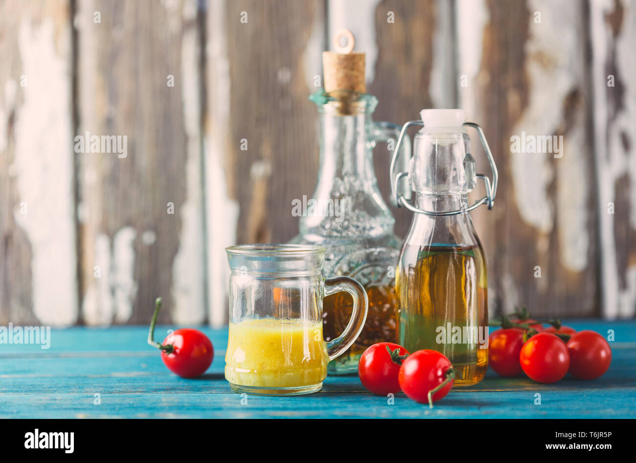 Homemade sauces and salad dressings Stock Photo Alamy