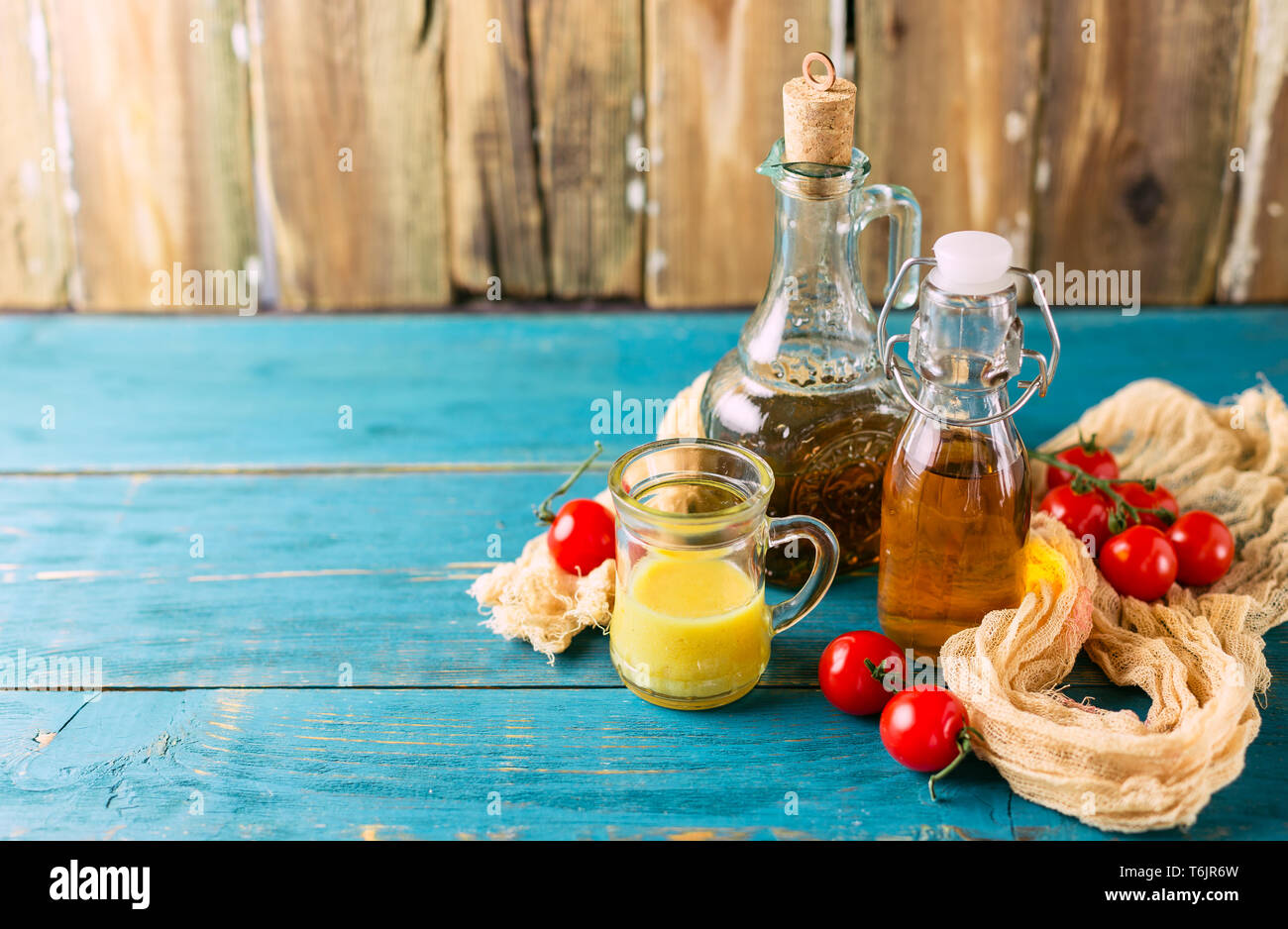Homemade sauces and salad dressings Stock Photo Alamy