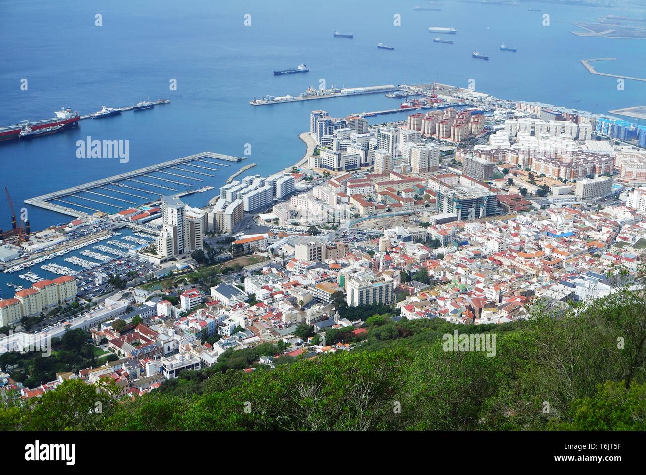 View of Gibraltar city Stock Photo - Alamy