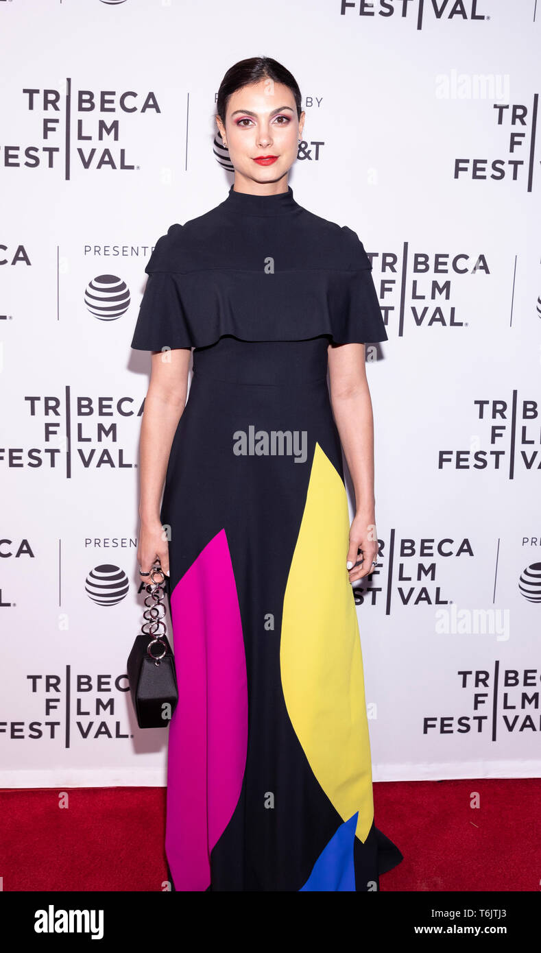 New York, NY, USA - April 30, 2019: Morena Baccarin attends premiere of