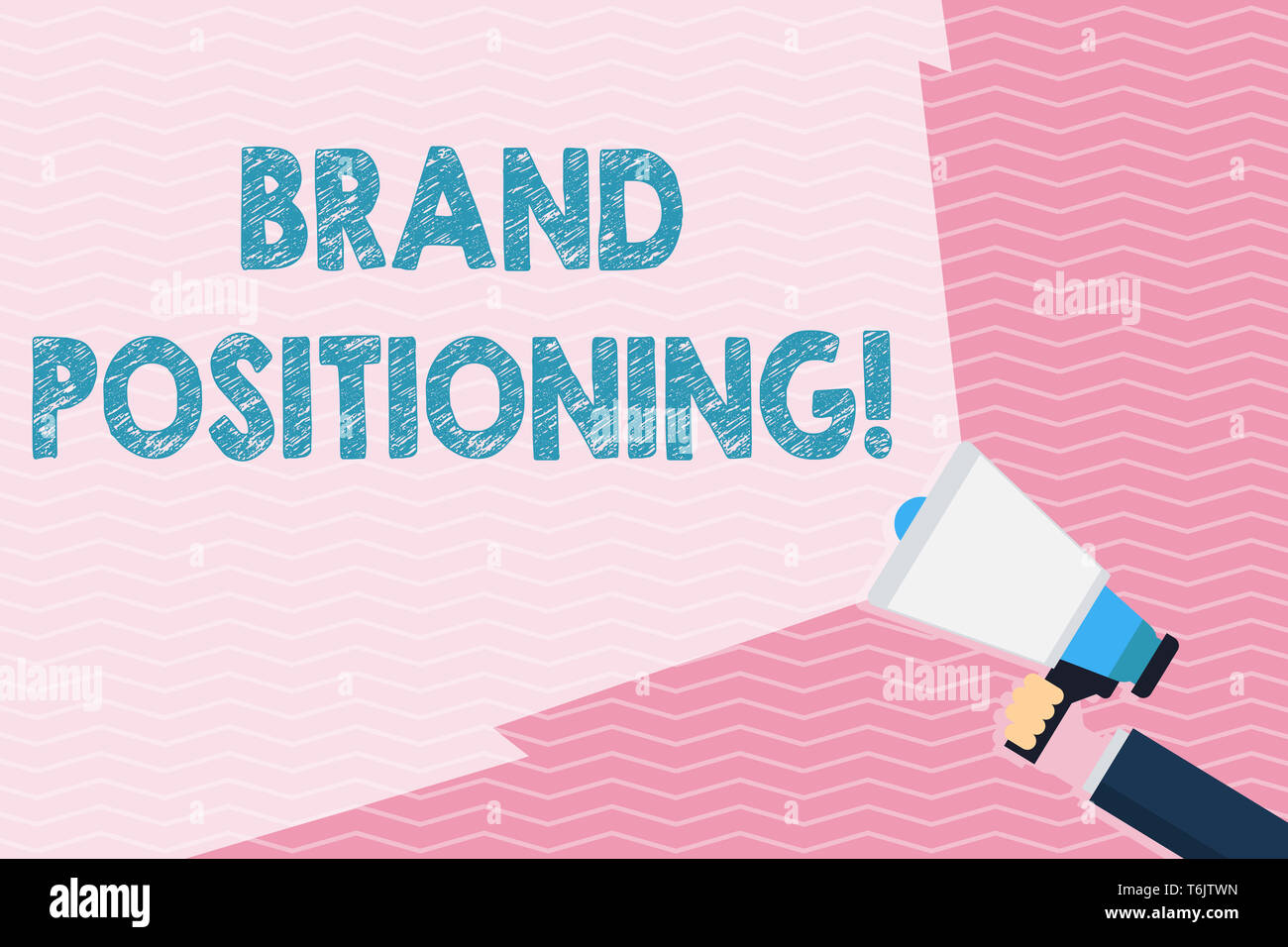 Writing note showing Brand Positioning. Business concept for creating a ...