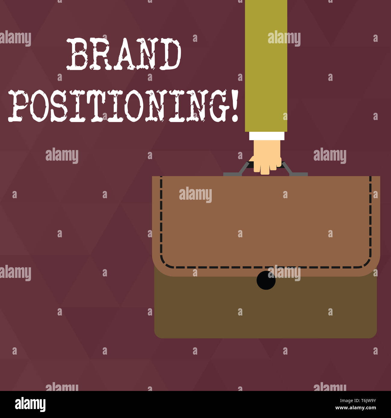 Writing note showing Brand Positioning. Business concept for creating a ...