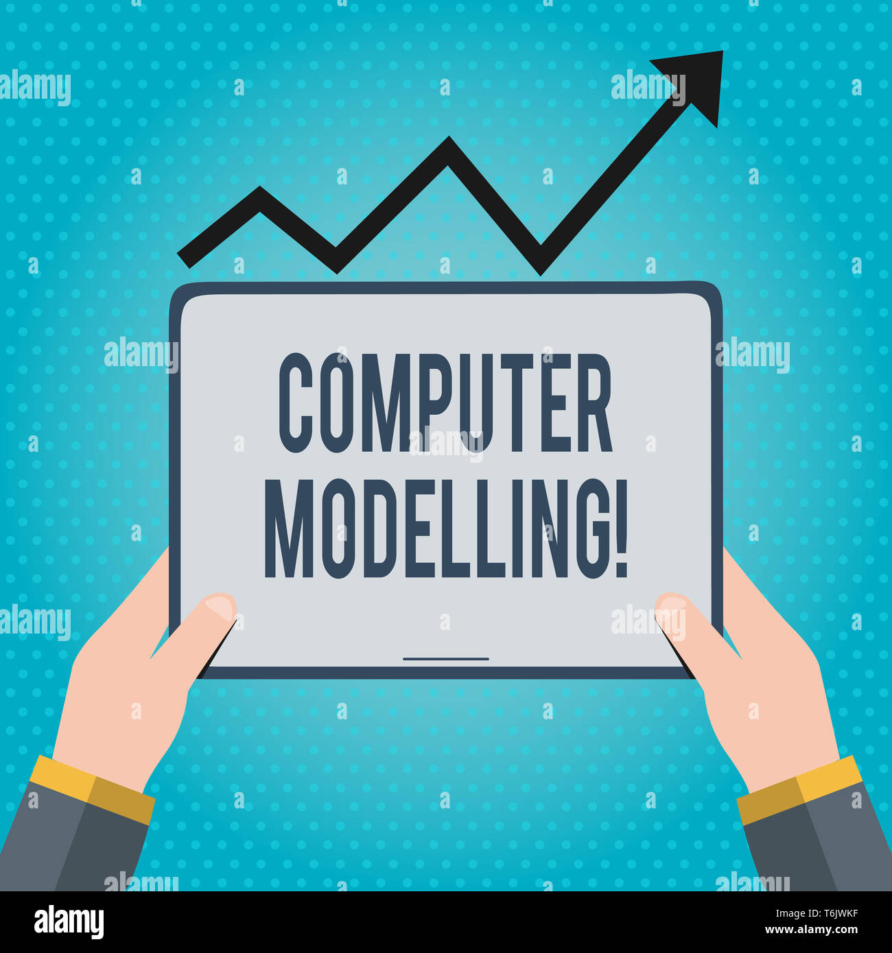 Text sign showing Computer Modelling. Business photo showcasing using a ...