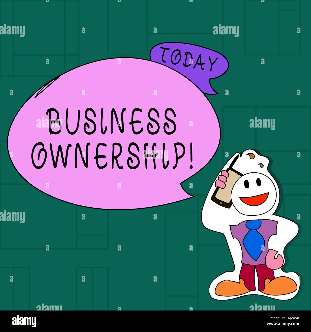 Handwriting Text Business Ownership Conceptual Photo Control Or