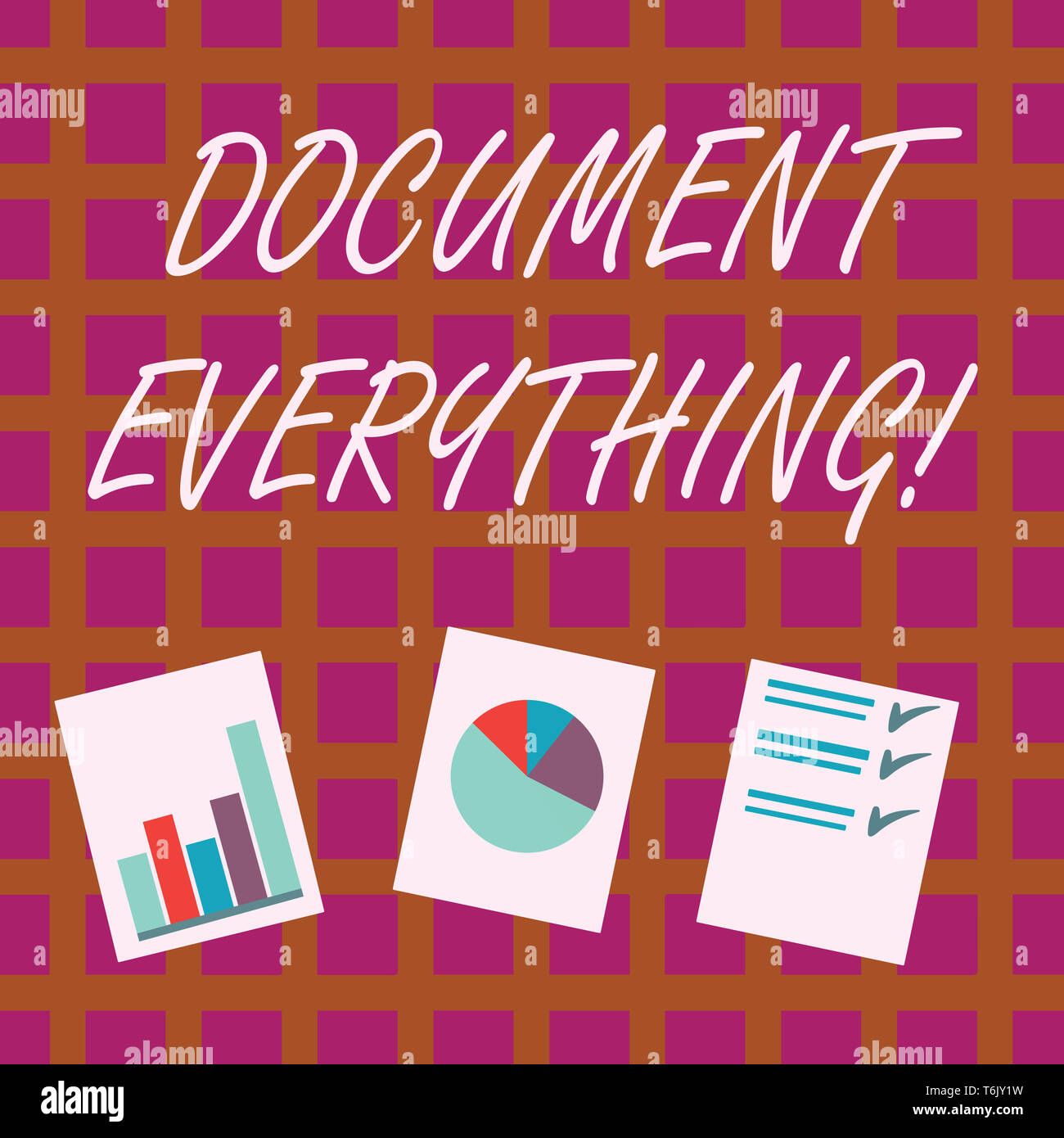 Conceptual hand writing showing Document Everything. Concept meaning