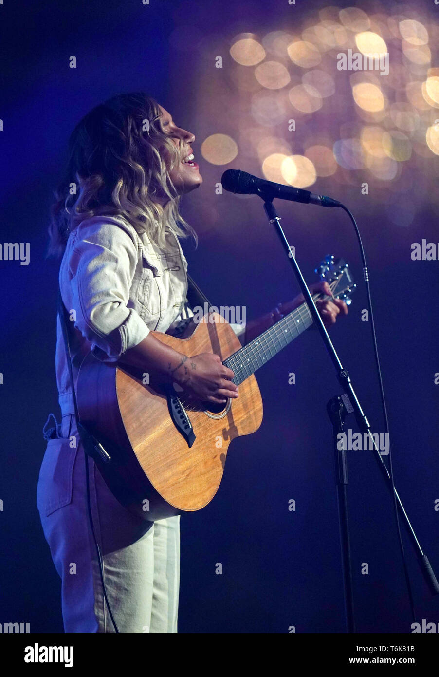Chelcee Grimes performs during the 2019 PFA Awards at the Grosvenor