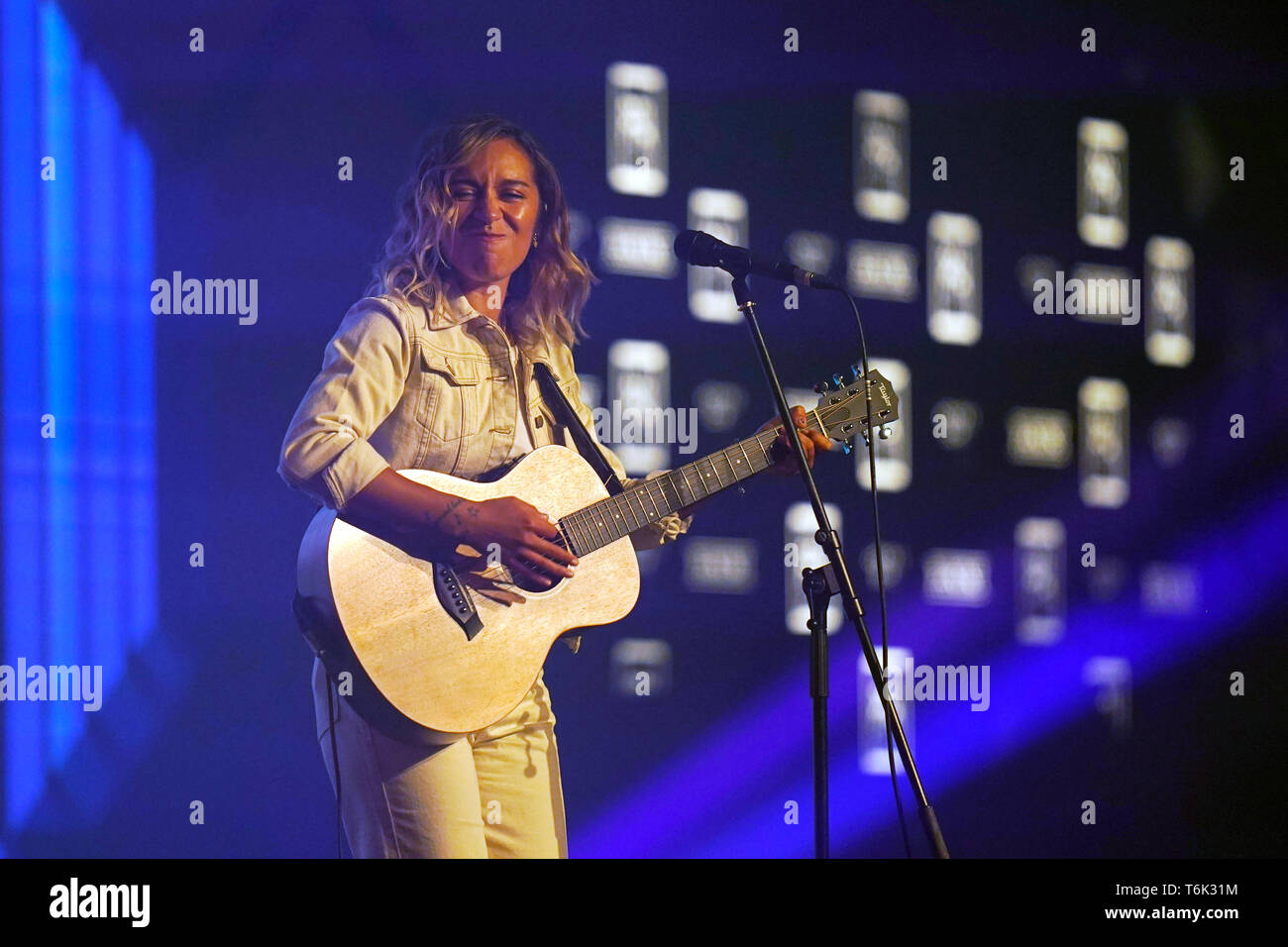 Chelcee Grimes performs during the 2019 PFA Awards at the Grosvenor