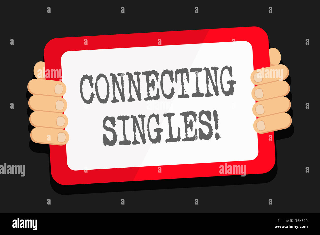 Word writing text Connecting Singles. Business photo showcasing online  dating site for singles with no hidden fees Color Tablet Smartphone with  Blank Stock Photo - Alamy