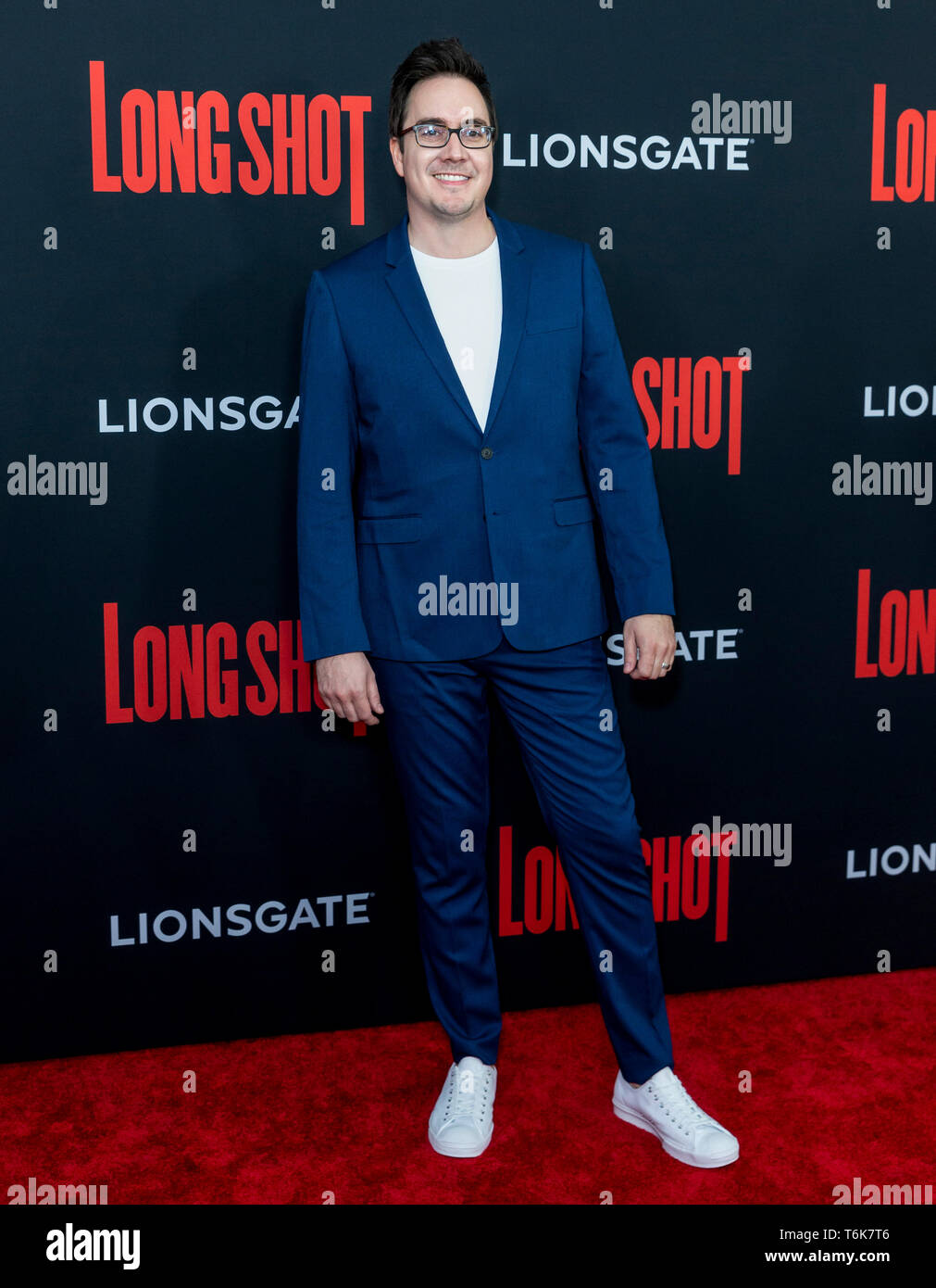 New York, NY - APRIL 30: Miles Hankins attends the premiere of 'Long Shot' at AMC Lincoln Square Theater Stock Photo