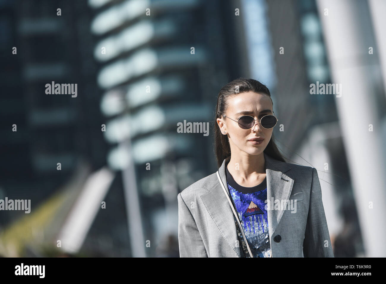 Milan, Italy - February 22, 2019: Street style - Influencer Mary Leest