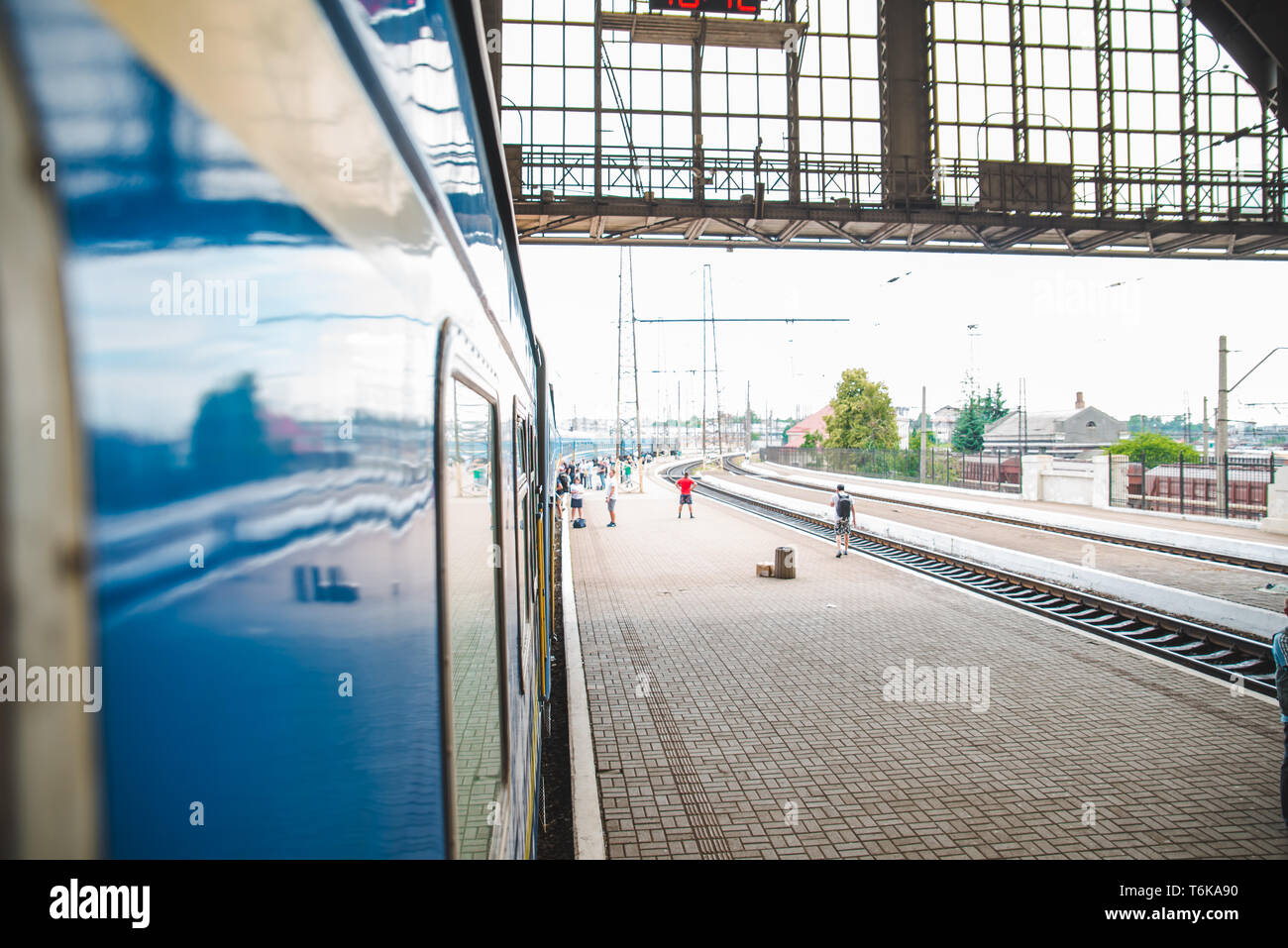 Lviv central rail station hi-res stock photography and images - Alamy