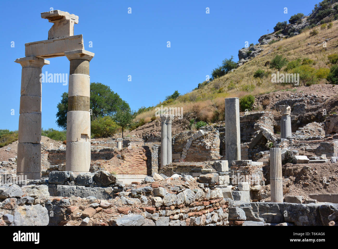 Prytaneion or Prytaneum, meeting place, Ephesus, Turkey Stock Photo