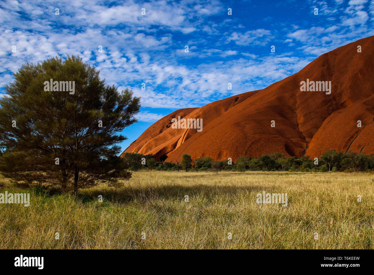Ayers Rock, Uluru, In The Central Australien Desert Stock Photo - Alamy