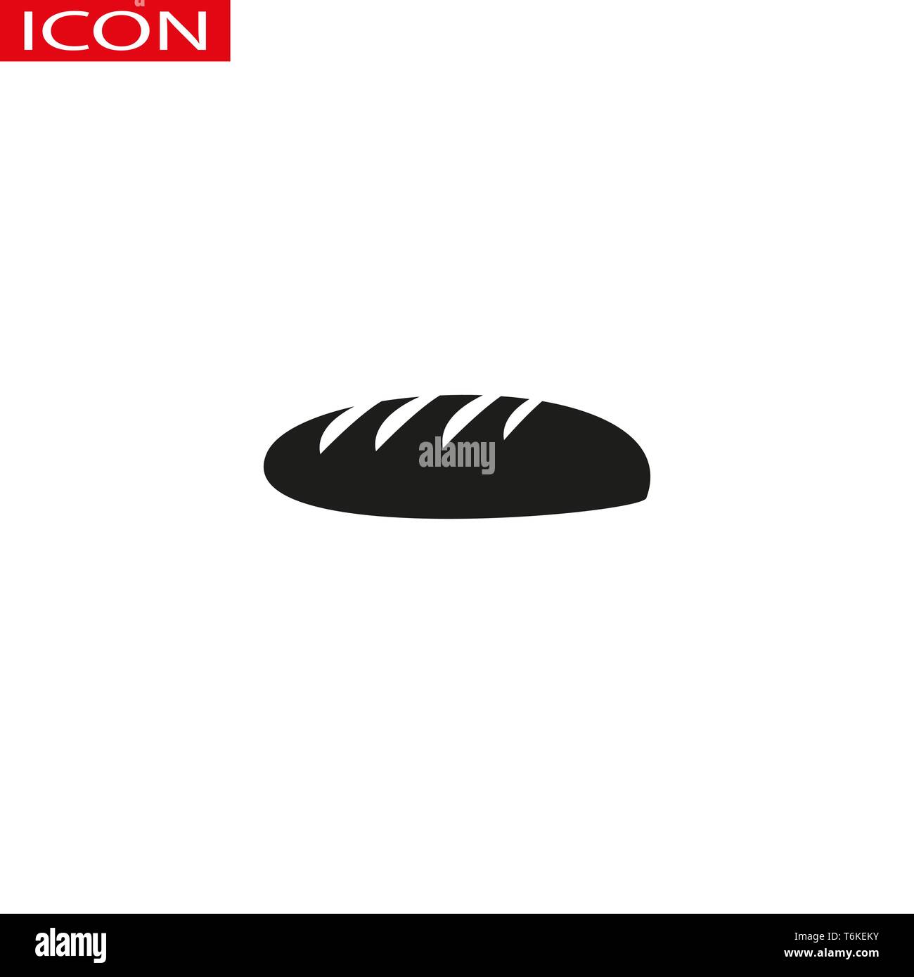 Bread icon Vector Illustration on the white background.eps 10 Stock ...