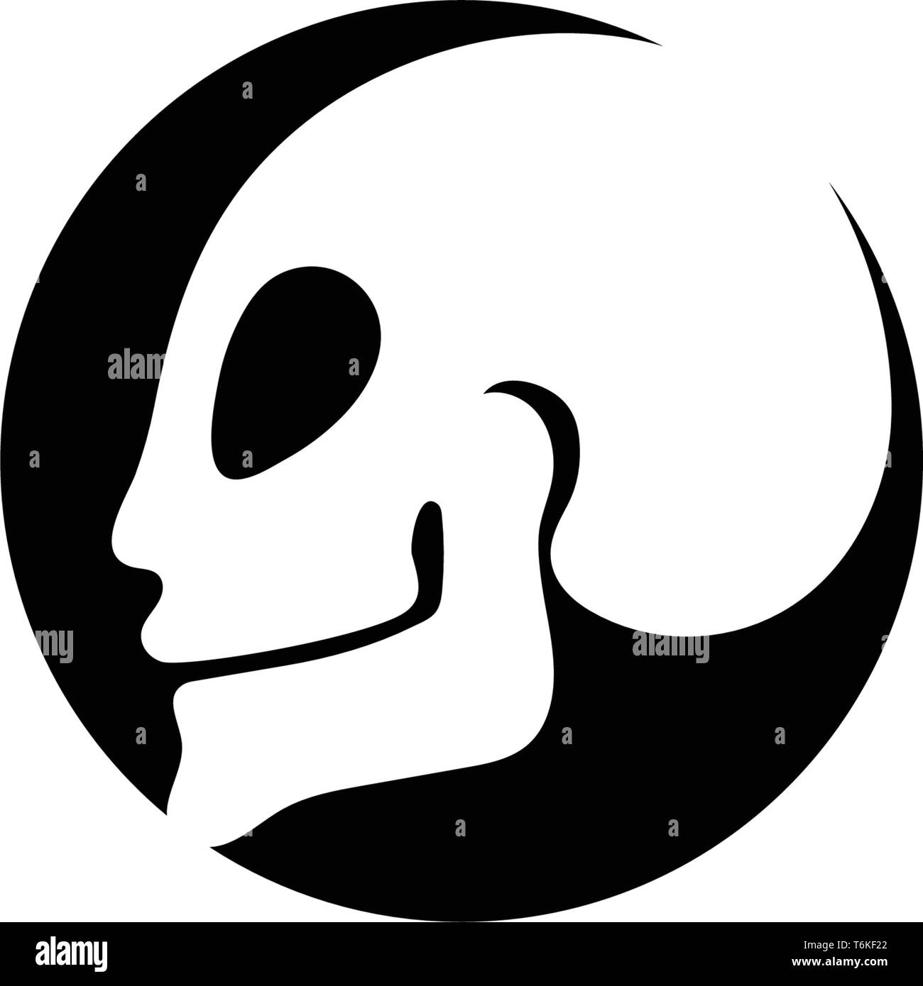 Skull head logo and symbol vector Stock Vector Image & Art Alamy