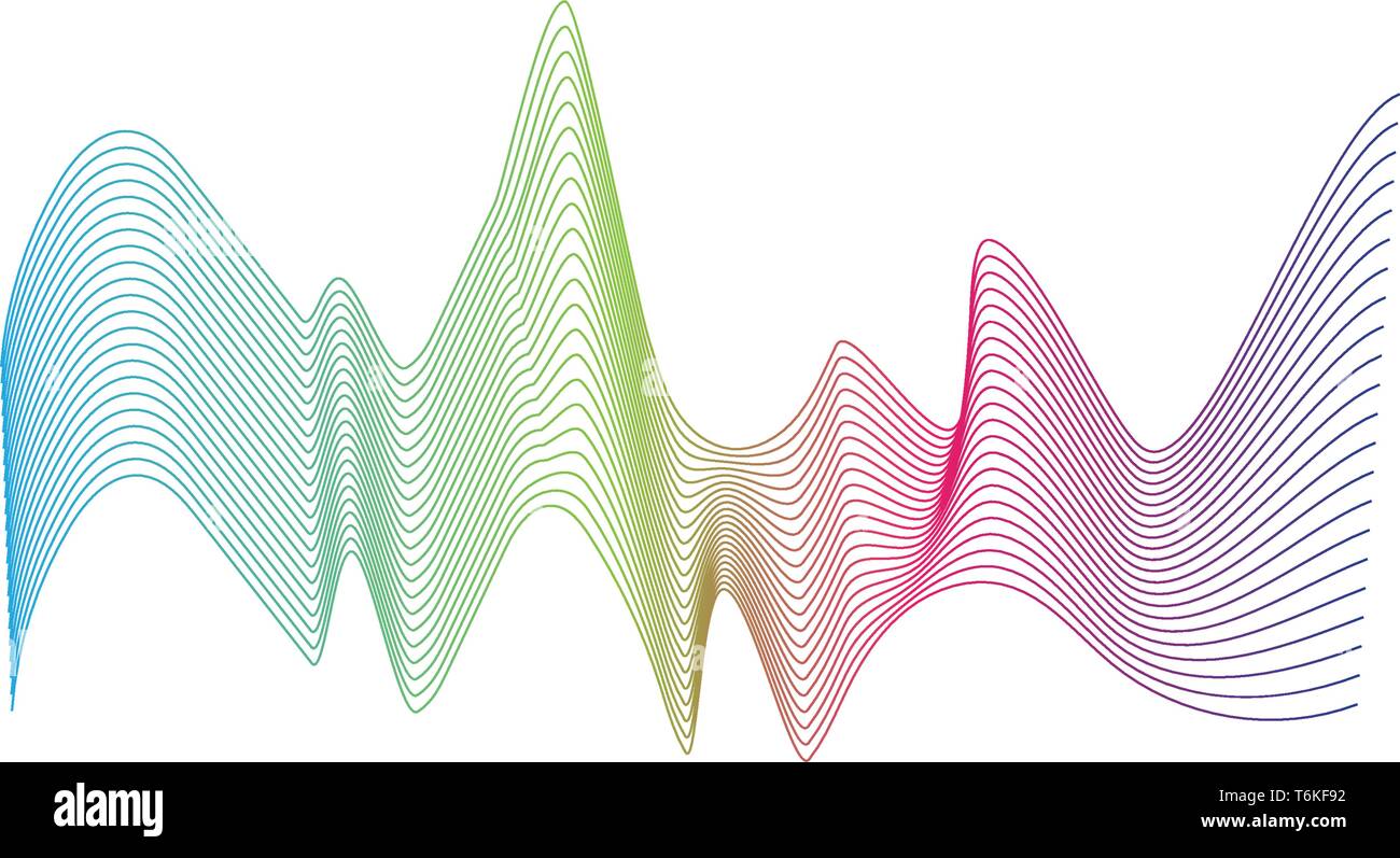 Sound wave logo template vector icon illustration Stock Vector
