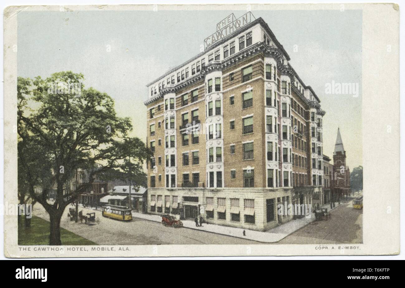 Alabama 1914 High Resolution Stock Photography And Images Alamy mɔbil (listen)) is the county seat of mobile county, alabama, united states. https www alamy com postcard with a color or sepia image depicting an angled view of the cawthon hotel a multistory red and white brick corner building with pedestrians on the sidewalk a motor car yellow tram and horsecarts visible on the road and trees in the left foreground located in mobile alabama with a copyright by a bomboy 1914 from the new york public library image245062630 html