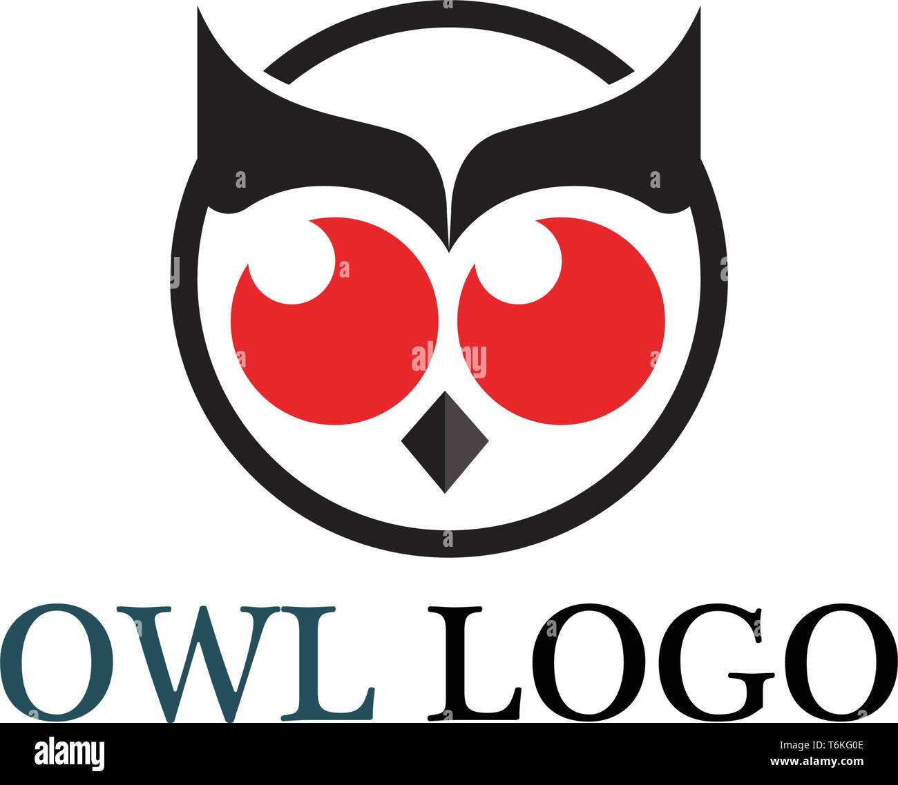 Owl head bird logo vector template Stock Vector Image & Art - Alamy