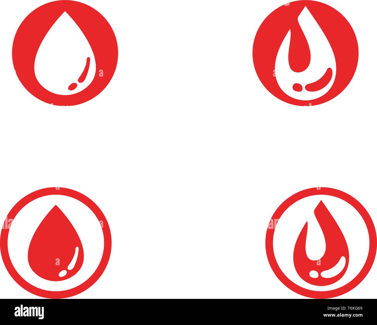 Blood drop red vector icon Stock Vector Image & Art - Alamy