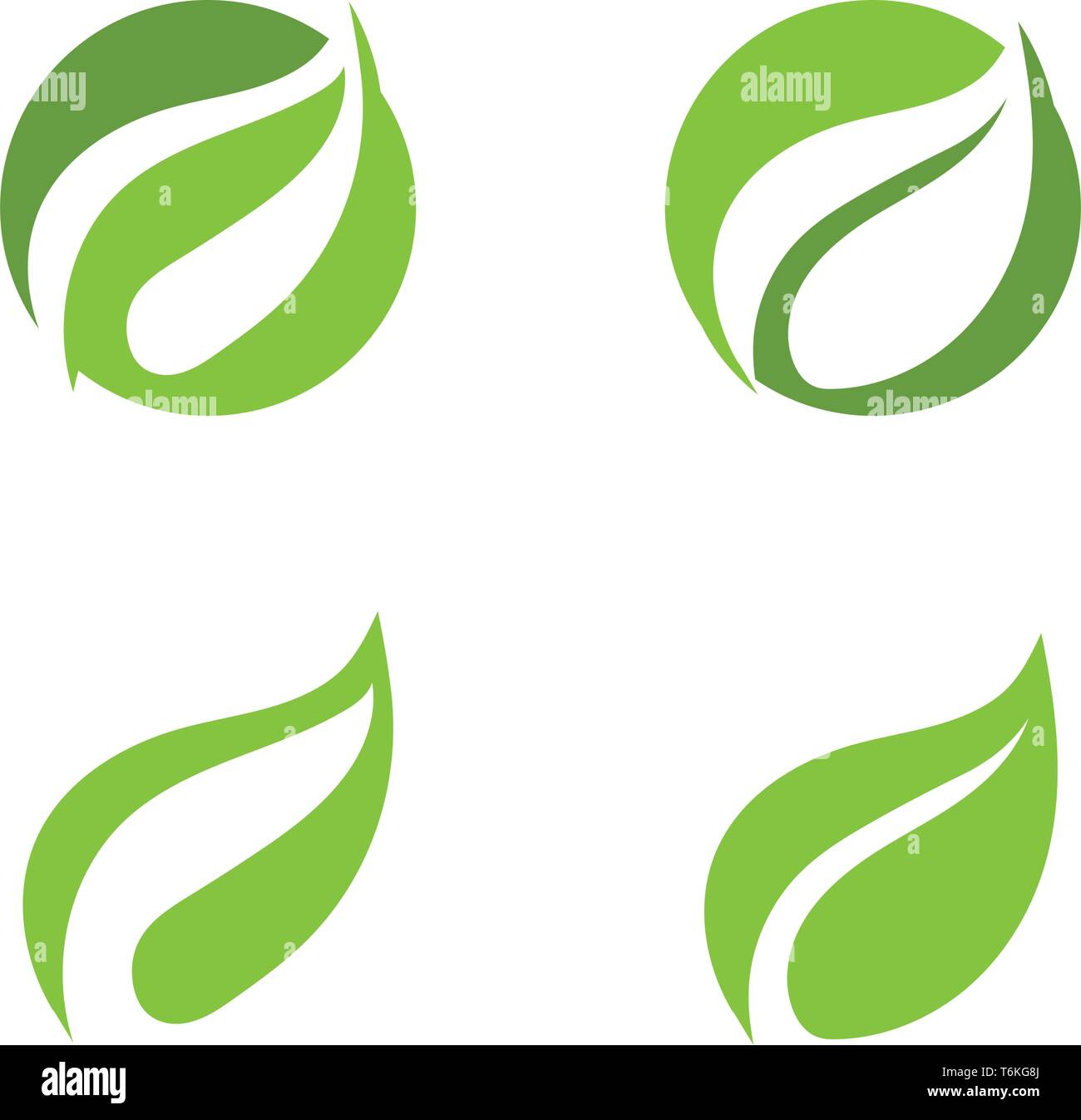 Leaf green nature logo and symbol health Stock Vector Image & Art - Alamy