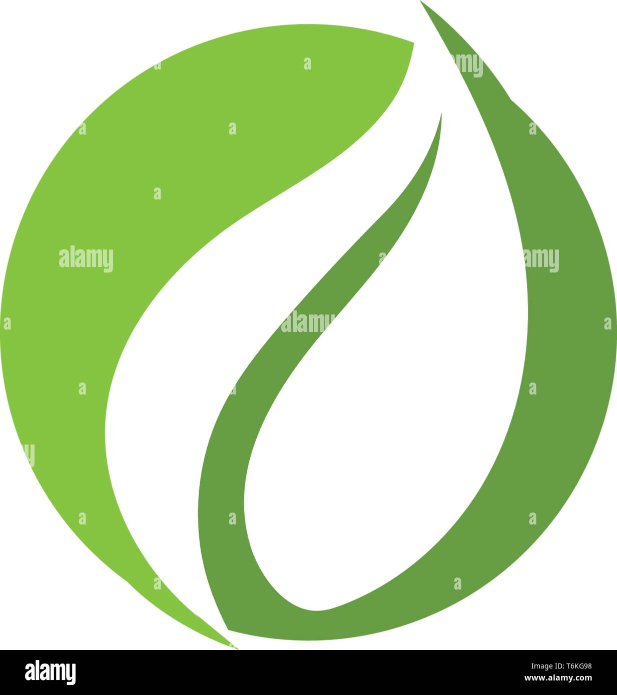 Leaf green nature logo and symbol health Stock Vector Image & Art - Alamy