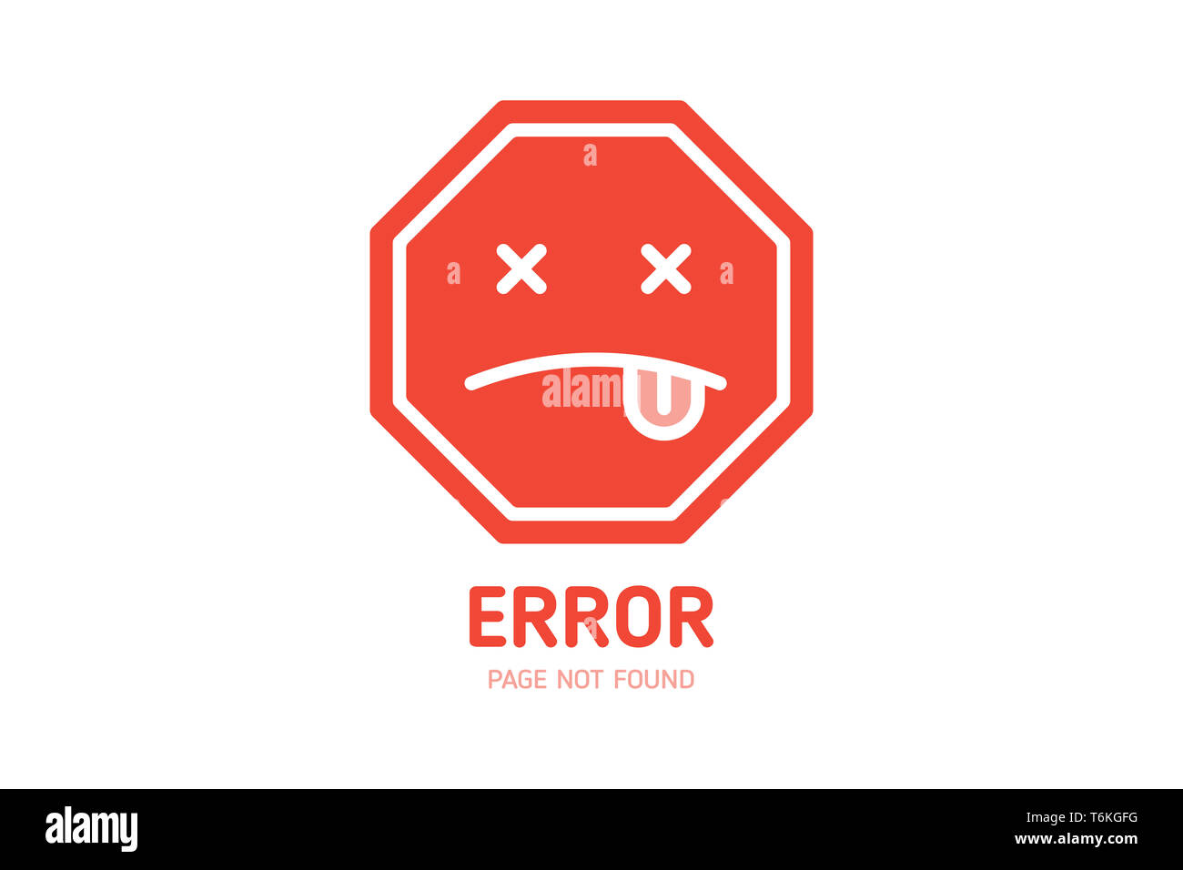 404  error page not found design template for website Stock Photo