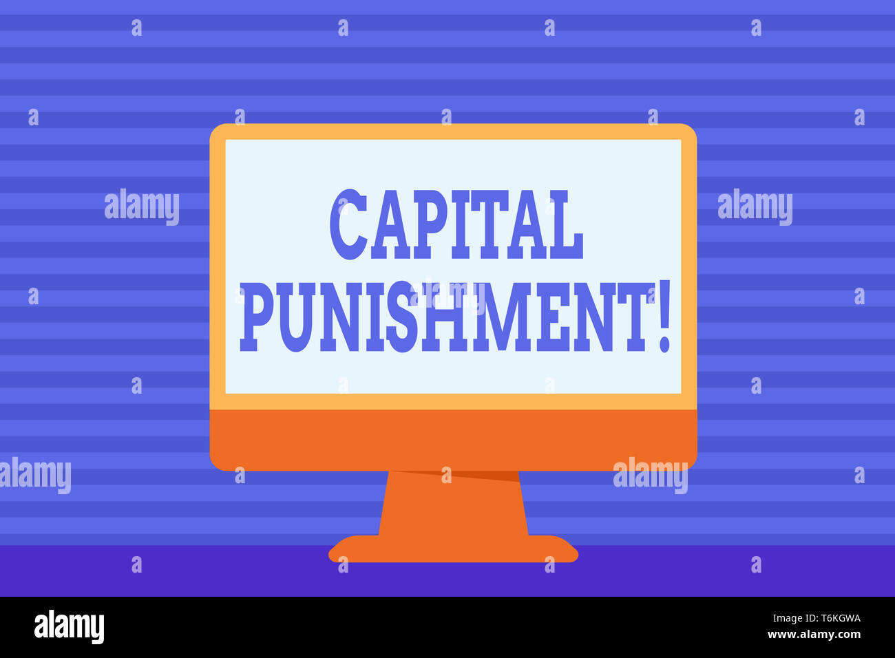 Conceptual Hand Writing Showing Capital Punishment Concept Meaning Authorized Killing Of Someone As Punishment For A Crime Desktop Computer Colorful Stock Photo Alamy