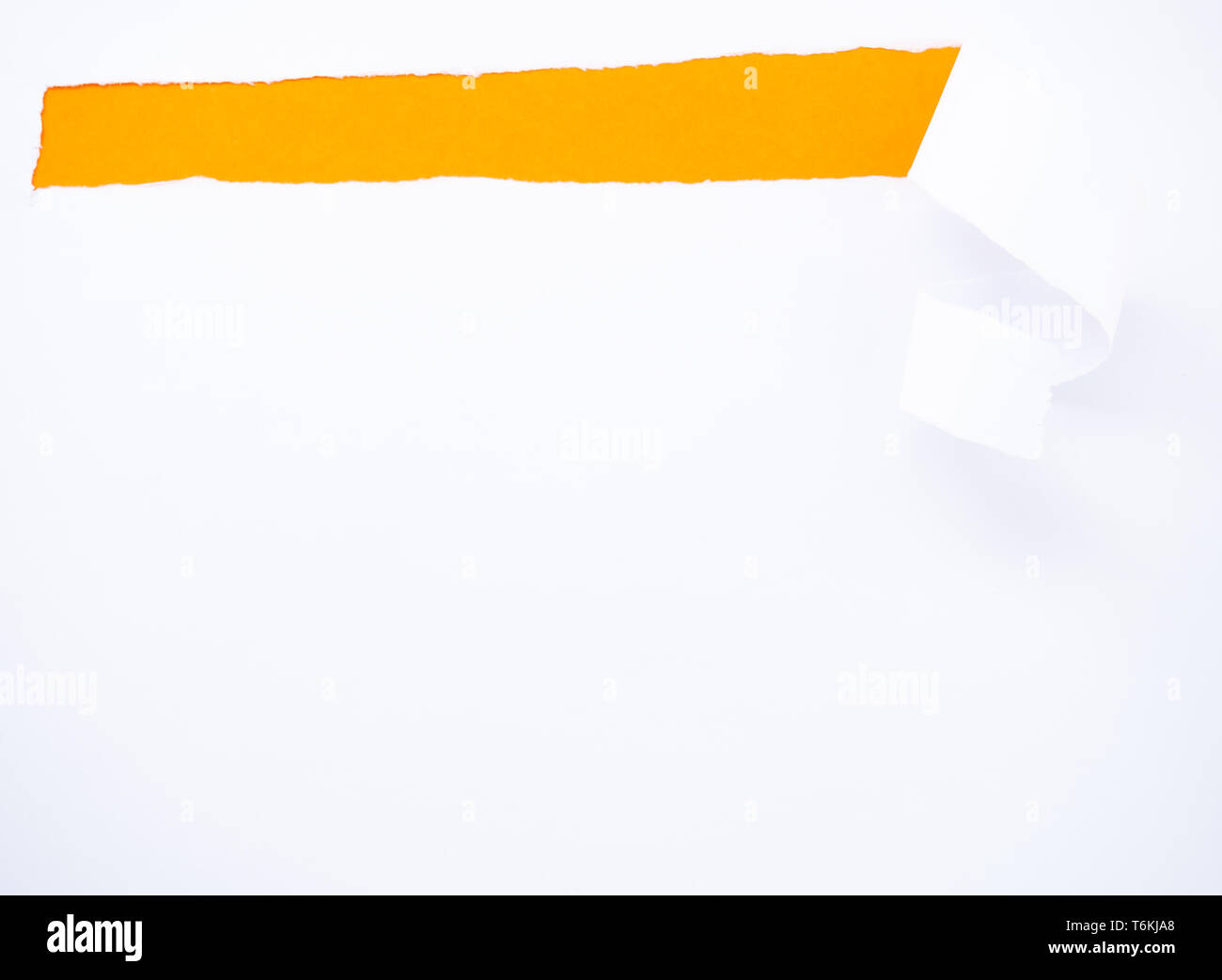 Orange torn paper hi-res stock photography and images - Alamy