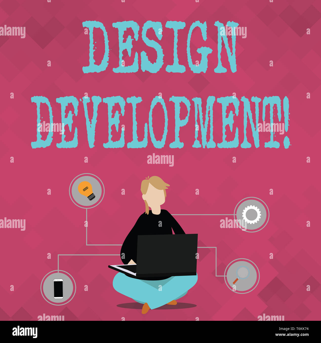 Writing note showing Design Development. Business concept for technical ...