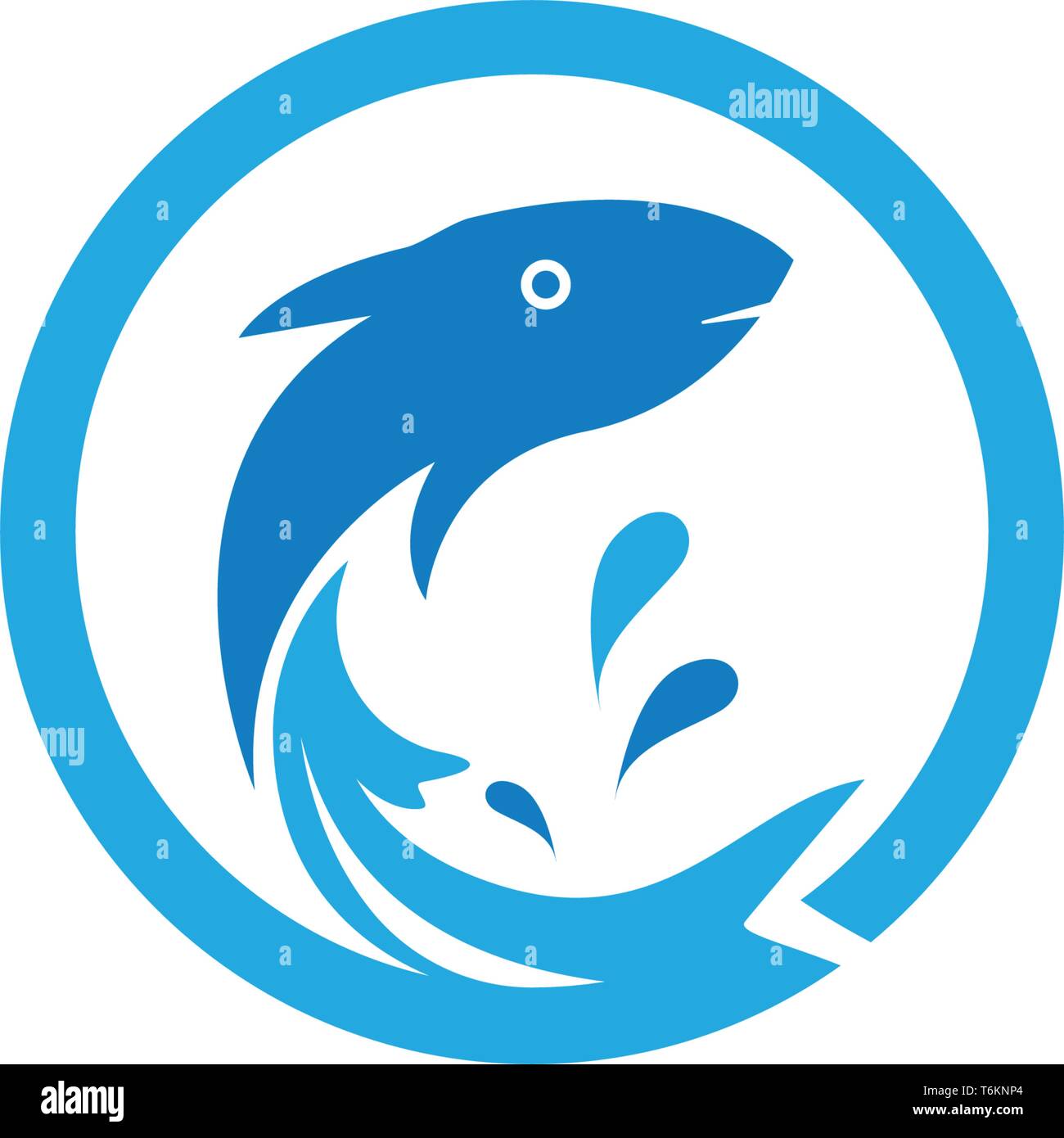 Fish logo template. Creative vector symbol Stock Vector Image & Art - Alamy