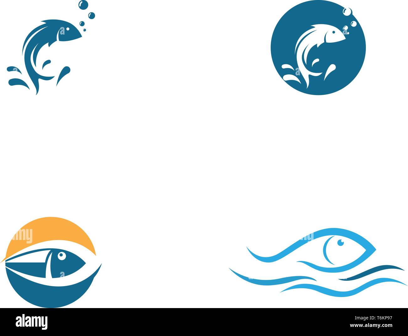 Fish logo template. Creative vector symbol Stock Vector Image & Art - Alamy