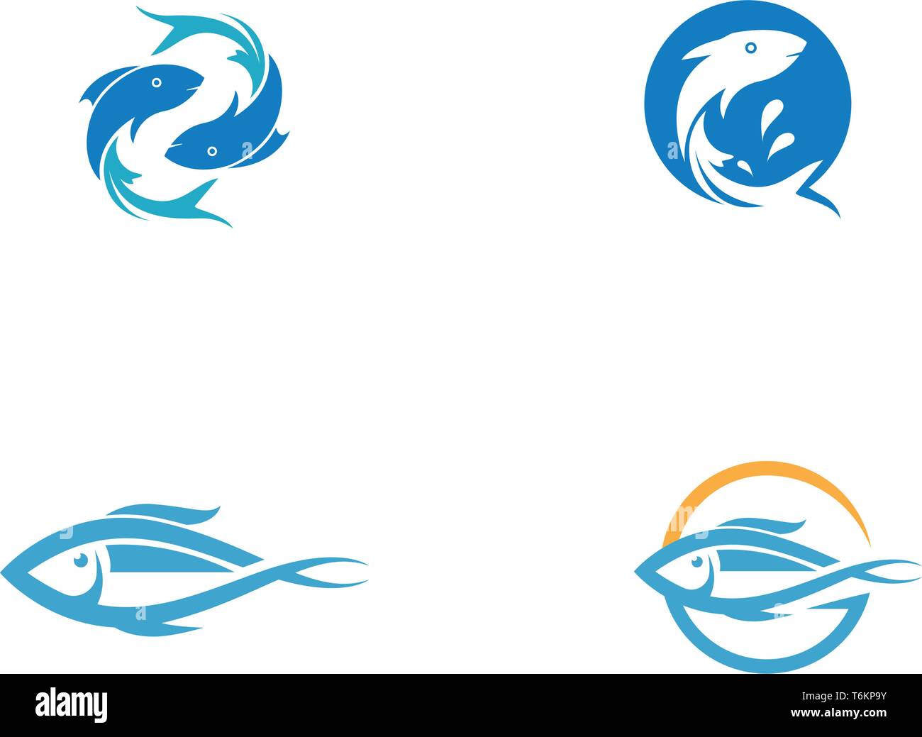Fish logo template. Creative vector symbol Stock Vector Image & Art - Alamy