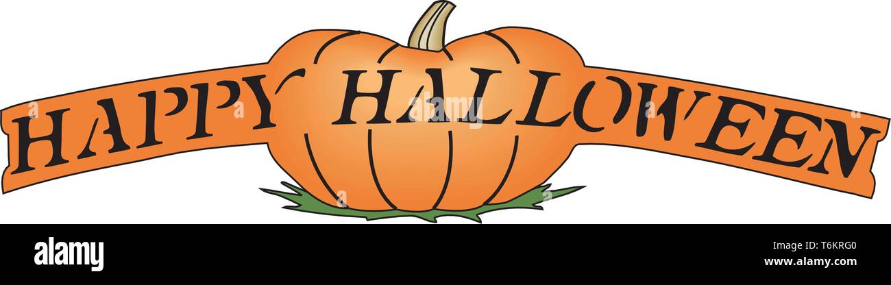 Happy Halloween Vector Illustration Stock Vector Image & Art - Alamy