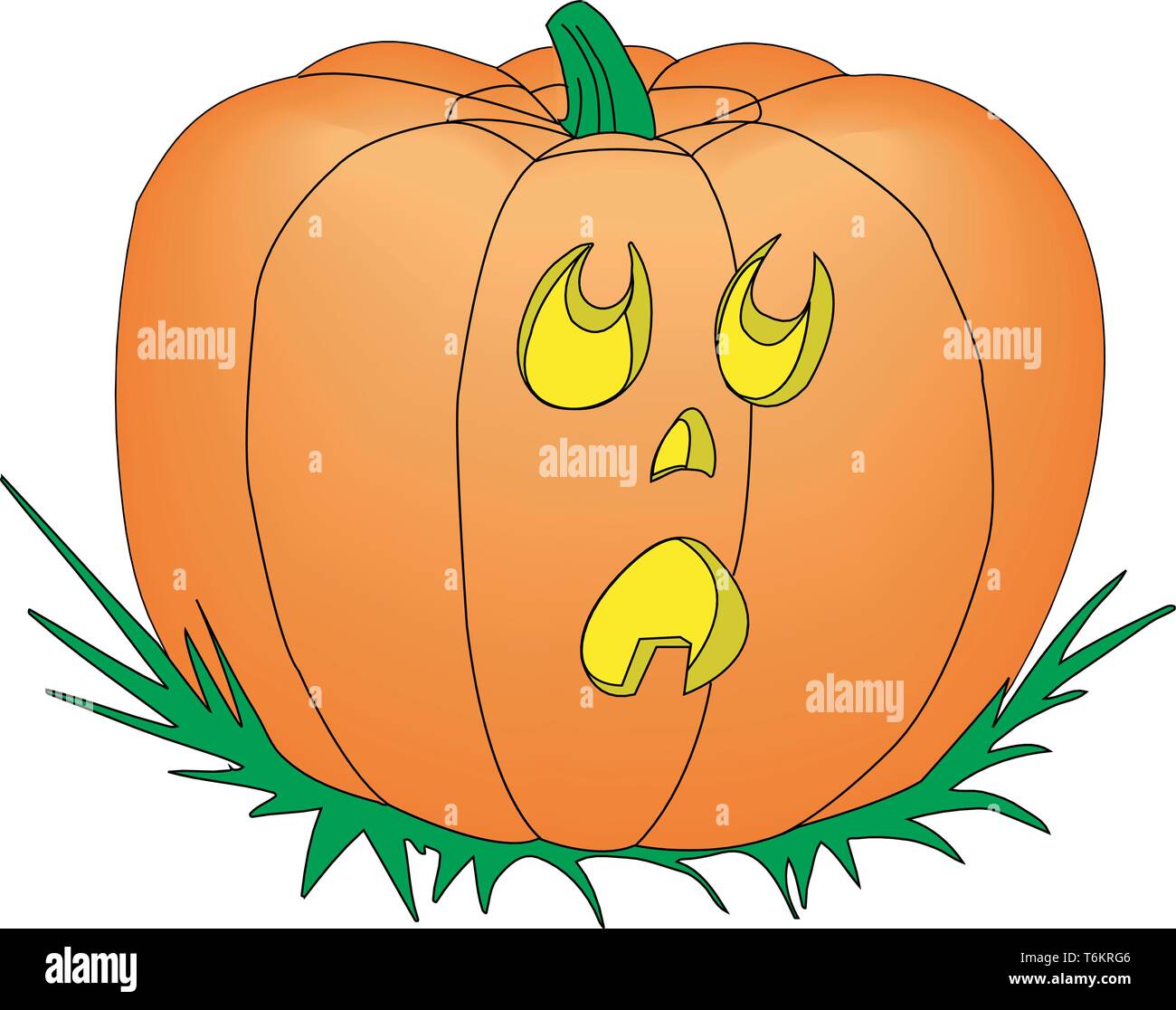 Pumpkin Vector Illustration Stock Vector Image & Art - Alamy
