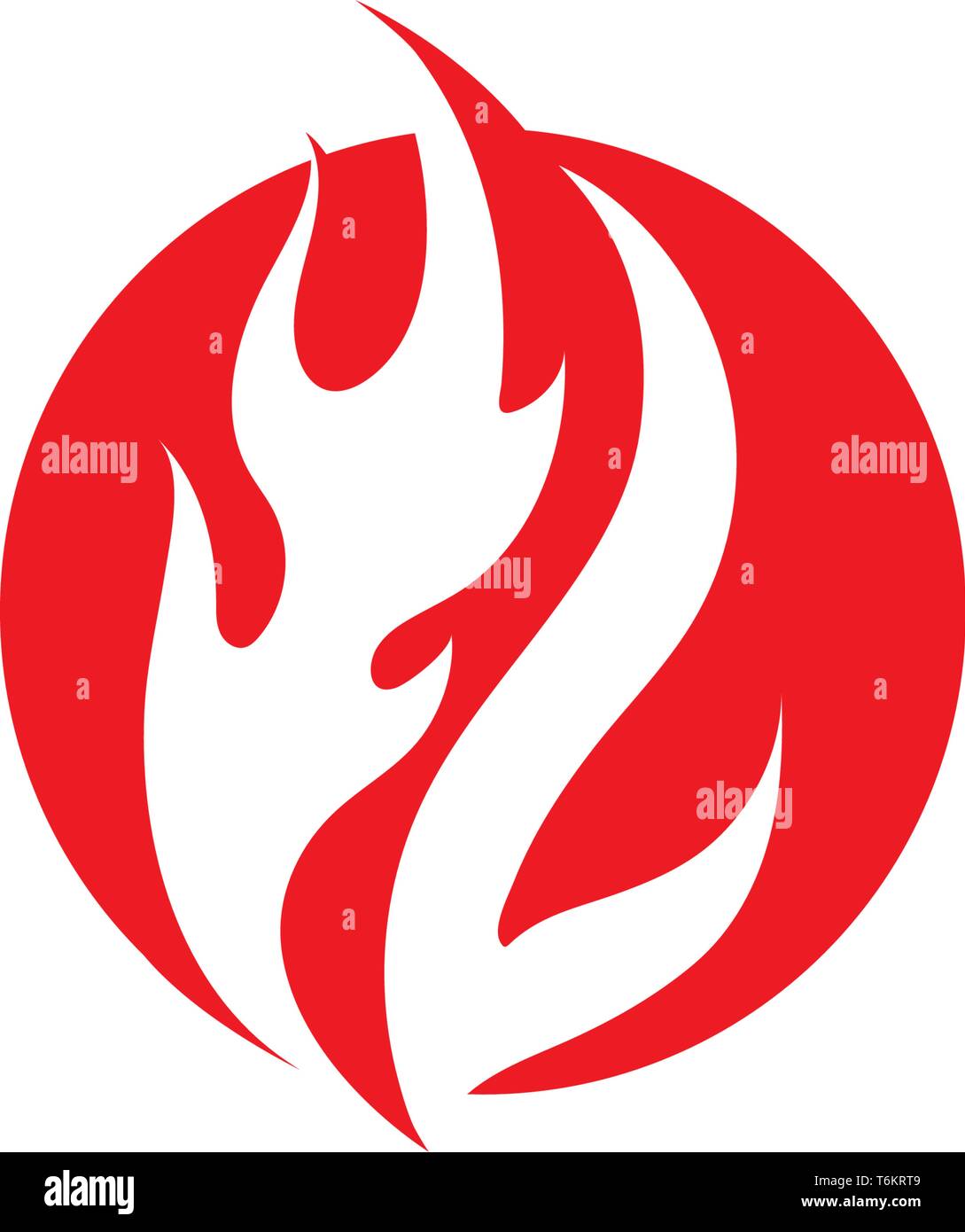 fire flame hot logo vector illustration Stock Vector Image & Art - Alamy