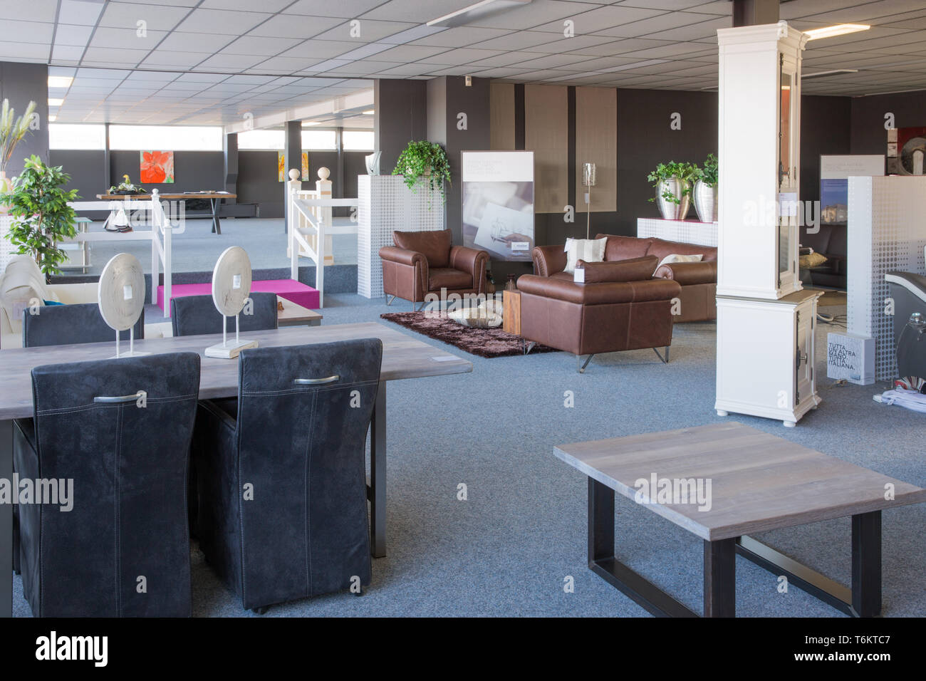 Showroom of modern luxury furniture store Stock Photo Alamy