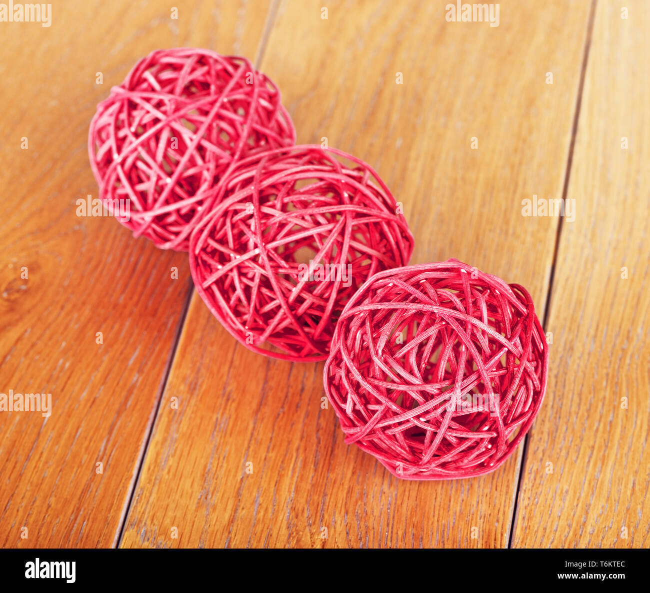 Decorative Wooden Balls Stock Photo Alamy