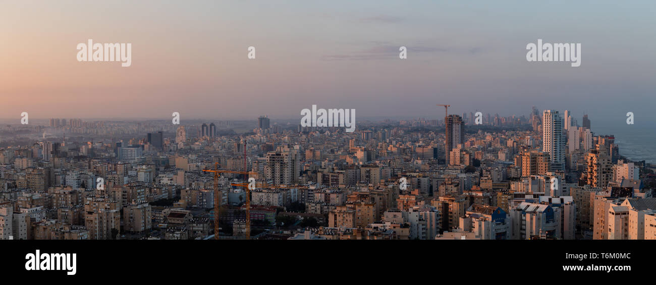 Visual Reference: Aerial Panoramic View Of A Residential Neighborhood In A City